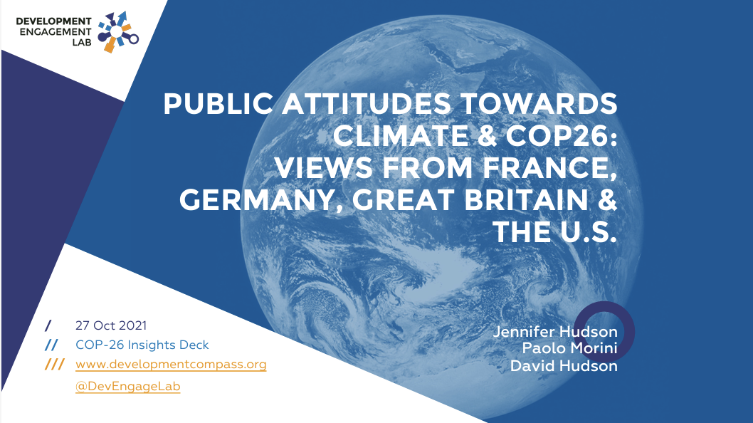 Public attitudes toward climate and cop 26