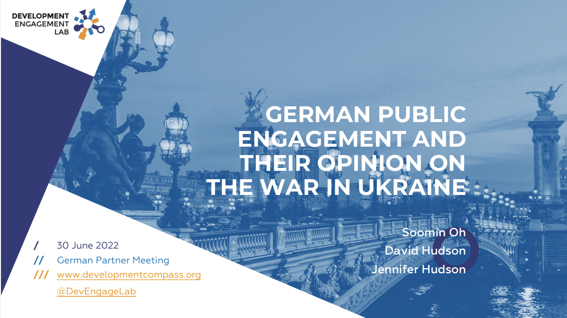 German public engagement opinion on the ukraine war