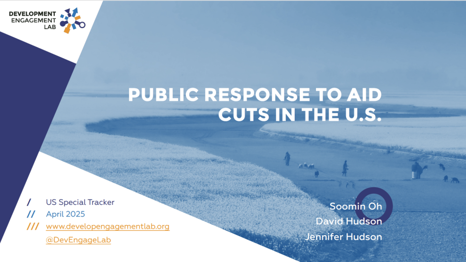 Public attitudes toward u s aid cuts