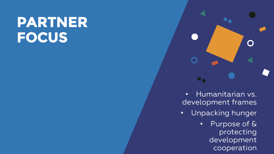 Unpacking hunger protecting development cooperation in germany