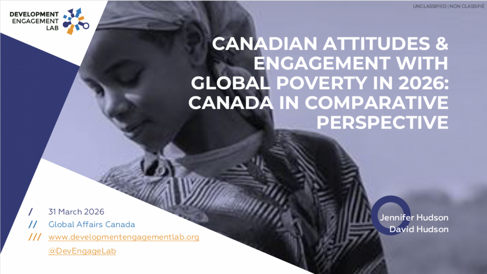 Canadian attitudes engagement with global poverty in 2026 canada in comparative perspective